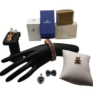 Swarovski (3)| Jewelry | Chystal Figurine | Celine DION & Avon Lot